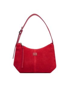 Tommy Jeans Torebka Tjw Slouchy Suede Shoulder Bag AW0AW18859 Czerwony. Czerwone torebki klasyczne Tommy Jeans, bez wzorów, z jeansu, bez dodatków. Za 649,99 zł.