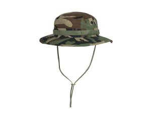 Kapelusz Helikon Boonie US Woodland rozmiar S. Zielone kapelusze HELIKON-TEX, bez wzorów, z bawełny, militarne. Za 47,99 zł.