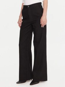 Calvin Klein Jeansy LV047D770G Czarny Wide Leg. Czarne jeansy Calvin Klein, bez wzorów, z bawełny. Za 389,99 zł.