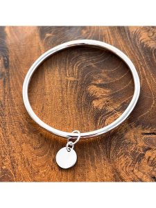 Eclat d'Argent Srebrna bransoletka z zawieszką rozmiar: onesize. Szare bransoletki Eclat d'Argent, srebrne. Za 202,45 zł.