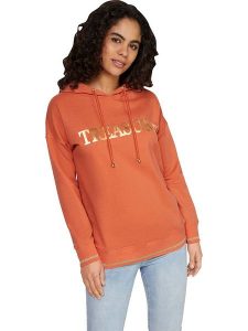 Heine Bluza w kolorze pomarańczowym rozmiar: 38. Pomarańczowe bluzy Heine, bez wzorów, z bawełny, z kapturem. Za 79,03 zł.