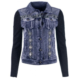 Desigual Kurtka Damska Silver 40 Niebieska. Kurtki marki Desigual. W wyprzedaży za 453,00 zł.