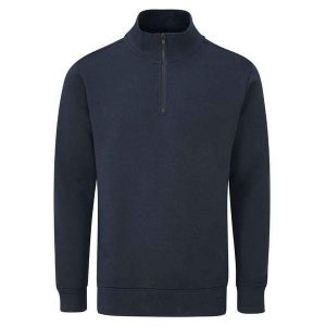 Bluza Rozpinana Unisex Dla Dorosłych. Niebieskie bluzy MANTIS, bez wzorów, bez kaptura. Za 183,99 zł.