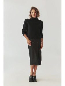 TATUUM Sweter "Malmana 1" w kolorze czarnym rozmiar: L. Czarne swetry oversize Tatuum, l, bez wzorów, z wełny, bez ramiączek. Za 329,42 zł.