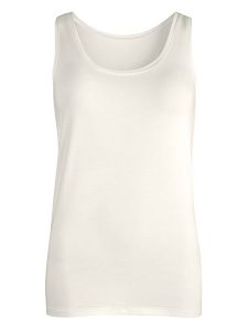 Nur Die Top w kolorze białym rozmiar: 36/38. Białe topy Nur Die, bez wzorów, bez kołnierzyka, bez ramiączek. Za 45,95 zł.