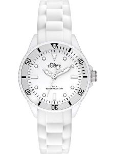 S. Oliver Zegarek kwarcowy w kolorze białym rozmiar: onesize. Białe, analogowe zegarki s.Oliver. Za 86,99 zł.