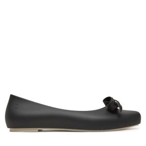 Baleriny Melissa. Czarne balerinki Melissa, bez wzorów, bez obcasa, bez zapięcia. Za 249,99 zł.