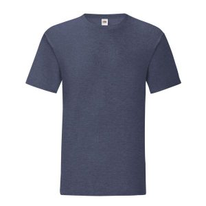 Koszulka Unisex Dla Dorosłych Iconic Heather. Niebieskie bluzki FRUIT OF THE LOOM, xl, bez wzorów, sportowe, bez kołnierzyka, bez ramiączek. Za 33,99 zł.