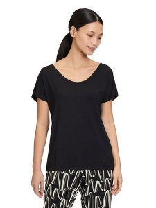 Betty Barclay Koszulka w kolorze czarnym rozmiar: 46. Czarne bluzki Betty Barclay, bez wzorów, bez kołnierzyka, bez ramiączek. Za 75,16 zł.