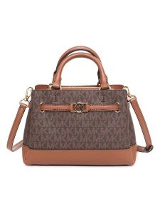 Michael Kors Torebka w kolorze brązowo-jasnobrązowym - 18 x 22 x 13 cm rozmiar: onesize. Brązowe torebki klasyczne Michael Kors, bez wzorów, z materiału, przez ramię, bez dodatków. Za 590,20 zł.