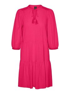 Vero Moda Sukienka w kolorze różowym rozmiar: S. Różowe sukienki Vero Moda, s, bez wzorów, z bawełny, bez kołnierzyka, bez ramiączek, mini. Za 43,99 zł.