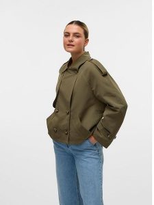 Vero Moda Kurtka przejściowa "Chloe" w kolorze khaki rozmiar: XS. Brązowe kurtki Vero Moda, s, bez wzorów, z materiału, bez kaptura. Za 130,99 zł.