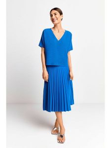 Rich & Royal Sweter w kolorze niebieskim rozmiar: S. Niebieskie swetry oversize Rich & Royal, s, bez wzorów, ze splotem, bez ramiączek. Za 202,03 zł.