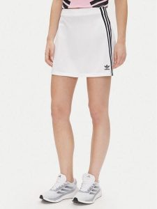Adidas Spódnica trapezowa adicolor 3-Stripes JD0284 Biały Regular Fit. Białe spódnice ADIDAS, l, bez wzorów, z syntetyku. Za 139,99 zł.