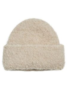 MOSS COPENHAGEN Czapka "Dunya" w kolorze beżowym rozmiar: onesize. Brązowe czapki Moss Copenhagen, bez wzorów, z materiału. Za 100,95 zł.