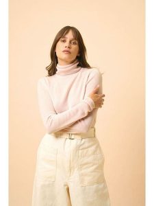 Just Cashmere Kaszmirowy golf "Ava" w kolorze kremowym rozmiar: S. Brązowe golfy Just Cashmere, bez wzorów, z kaszmiru. Za 369,99 zł.