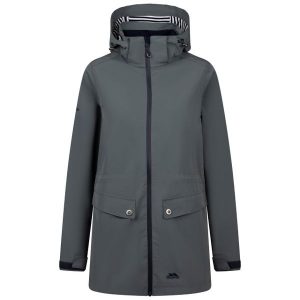 Trespass Tiverton - Damska kurtka przeciwdeszczowa Teal Mist. Niebieskie kurtki Trespass, bez wzorów, bez kaptura. Za 382,99 zł.