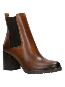 Wojas Skórzane botki w kolorze brązowym rozmiar: 37. Brązowe botki Wojas, bez wzorów, bez obcasa, bez zapięcia. Za 352,43 zł.