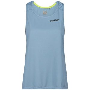 Koszulka do biegania damska Inov-8 Performance Vest. Niebieskie bluzki Inov-8, m, bez wzorów, bez kołnierzyka, bez ramiączek. Za 158,99 zł.