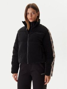 Guess Kurtka zimowa V5BL11 WGYC2 Czarny Regular Fit. Czarne kurtki Guess, na zimę, m, z aplikacjami, z syntetyku, bez kaptura. Za 382,00 zł.