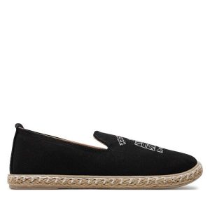 Espadryle Lee Cooper. Czarne espadryle Lee Cooper, bez wzorów, bez obcasa. Za 79,99 zł.