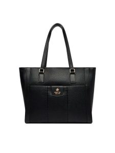 Beverly Hills Polo Club Torebka CEO-BHPC-C-021-09 Czarny. Czarne shopper bag Beverly Hills Polo Club, bez wzorów, z materiału, bez dodatków. Za 239,99 zł.