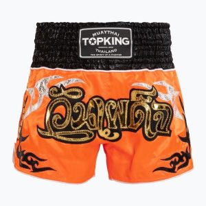 Spodenki treningowe Top King Thai Boxing. Brązowe szorty TOP KING, bez wzorów, sportowe. Za 199,99 zł.