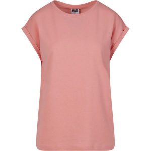 Koszulka Damska Z Rozszerzonym Ramieniem. Czerwone bluzki Urban Classics, xl, bez wzorów, sportowe, bez kołnierzyka, bez ramiączek. Za 54,99 zł.