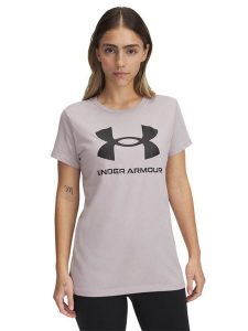 Under Armour Koszulka "Rival" w kolorze fioletowym rozmiar: S. Różowe bluzki Under Armour, s, bez wzorów, bez kołnierzyka, bez ramiączek. Za 61,46 zł.