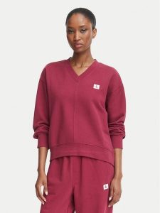 Calvin Klein Jeans Bluza LV047E237G Czerwony ciemny Regular Fit. Czerwone bluzy Calvin Klein Jeans, l, bez wzorów, z bawełny, bez kaptura. Za 369,99 zł.