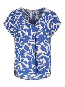 Sublevel Bluzka w kolorze niebiesko-białym rozmiar: M. Białe bluzki Sublevel, m, bez wzorów, z wiskozy, klasyczne, bez kołnierzyka, bez ramiączek. Za 52,42 zł.