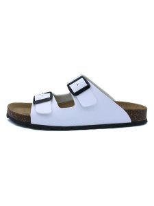 Billowy Klapki w kolorze białym rozmiar: 38. Białe klapki Billowy, bez wzorów, z otwartym noskiem, bez obcasa. Za 130,95 zł.