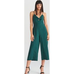 Kombinezon na ramiączkach - Khaki. Kombinezony marki Reserved. Za 159,99 zł.