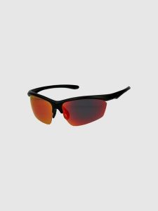 4F Okulary sportowe z multibarwną powłoką - czerwone Uniwersalny. Czerwone okulary przeciwsłoneczne 4f. Za 149,99 zł.