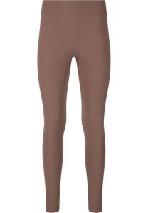 Damskie legginsy Athlecia Eman. Brązowe legginsy Athlecia, bez wzorów, z elastanu. Za 236,50 zł.