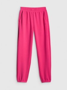 4F Spodnie dresowe joggery damskie - różowe XS. Czerwone spodnie dresowe 4f, xs, bez wzorów, z dresówki. Za 159,99 zł.