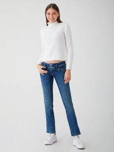 LTB Dżinsy "Jonquil" - Regular fit - w kolorze niebieskim rozmiar: W27/L36. Niebieskie jeansy LTB, z aplikacjami, ze skóry, z podwyższonym stanem. Za 79,03 zł.