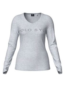 Polo Sylt Koszulka w kolorze szarym rozmiar: M. Szare bluzki Polo Sylt, m, bez wzorów, bez kołnierzyka, bez ramiączek. Za 87,81 zł.