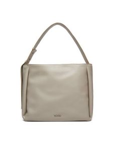 Calvin Klein Torebka Gracie Medium Ew Shopper K60K612129 Szary. Szare shopper bag Calvin Klein, bez wzorów, ze skóry, bez dodatków. Za 429,99 zł.