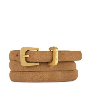 Pasek Damski GINO ROSSI. Brązowe paski Gino Rossi, bez wzorów. Za 99,99 zł.