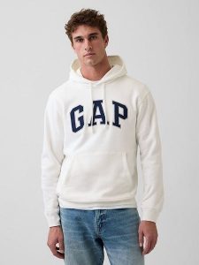 GAP Bluza w kolorze białym rozmiar: XL. Białe bluzy GAP, xl, bez wzorów, z kapturem. Za 110,04 zł.