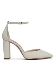 Aldo Półbuty Faith 13706568 Biały. Białe czółenka ALDO, bez wzorów, ze skóry, bez obcasa, na obcasie, bez zapięcia. Za 469,99 zł.