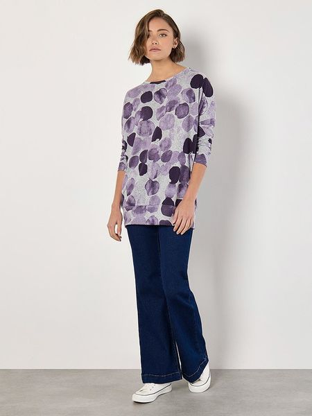 Apricot Koszulka w kolorze fioletowo-szarym rozmiar: L. Różowe bluzki Apricot, l, bez wzorów, bez kołnierzyka, bez ramiączek. Za 47,94 zł.