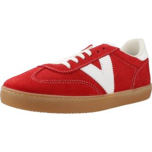 Buty VICTORIA BERLIN Czerwony. Czerwone buty trekkingowe VICTORIA, ze skóry, bez zapięcia. Za 367,99 zł.