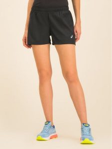 Asics Szorty sportowe Silver 4in 2012A030 Czarny Regular Fit. Czarne spodenki sportowe ASICS, xs, bez wzorów, z syntetyku, na fitness i siłownię. Za 129,00 zł.