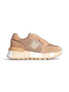 Liu Jo Skórzane sneakersy w kolorze jasnobrązowym rozmiar: 38. Brązowe trampki Liu Jo, bez wzorów, z materiału, bez zapięcia. Za 329,42 zł.