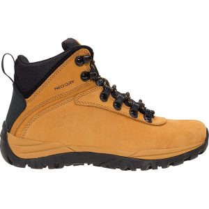 Buty trekkingowe damskie OBDH204Z - beż miodowy. Pomarańczowe buty trekkingowe marki 4f, z gumy. W wyprzedaży za 99,99 zł.