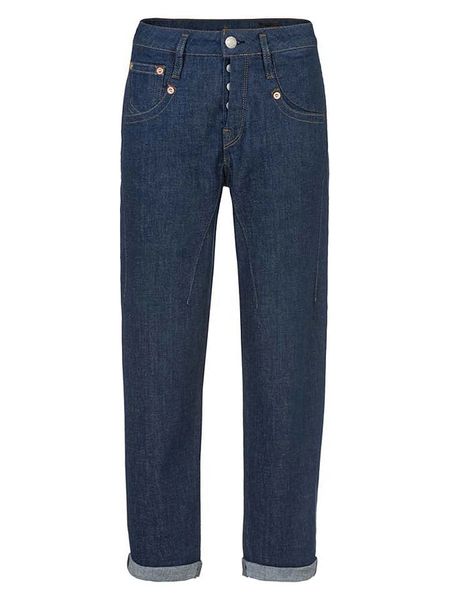 Herrlicher Dżinsy "Shyra" - Tapered fit - w kolorze granatowym rozmiar: W29. Niebieskie jeansy Herrlicher, bez wzorów, z podwyższonym stanem. Za 232,23 zł.