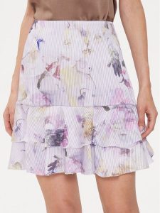 Ted Baker Spódnica mini Miage 274152 Fioletowy Regular Fit. Fioletowe spódnice Ted Baker, bez wzorów, z syntetyku, mini. Za 309,99 zł.