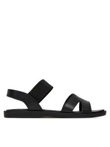 Lasocki Sandały WI23-3096-02 Czarny. Czarne sandały Lasocki, bez wzorów, ze skóry, bez obcasa, na płaskiej podeszwie, bez zapięcia. Za 139,99 zł.